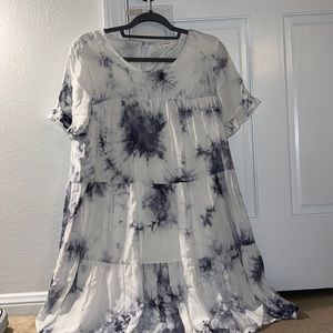 Blu pepper tie dye dress